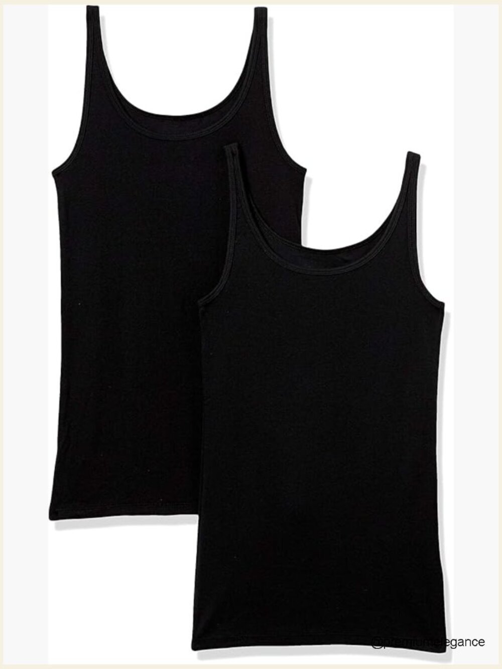 Slim-Fit Cotton Modal Micro Rib Tank Top 2-Pack